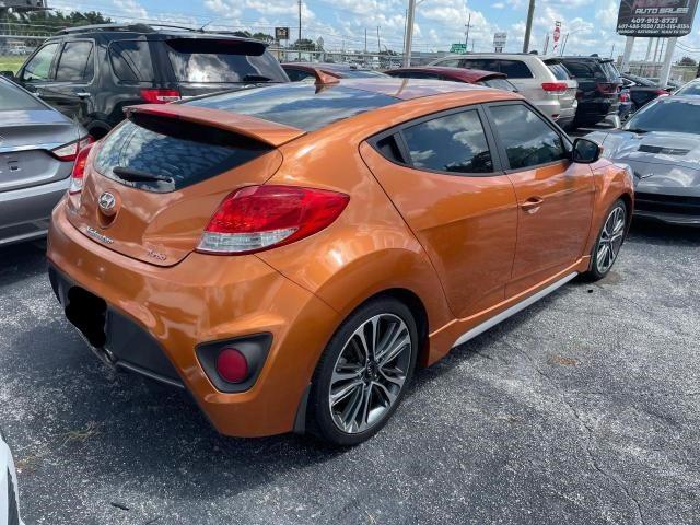 KMHTC6AE5GU279929 - 2016 HYUNDAI VELOSTER TURBO ORANGE photo 4