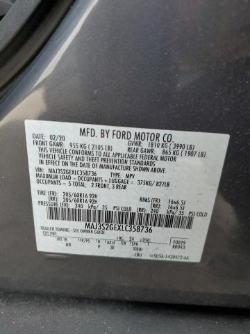 MAJ3S2GEXLC358736 - 2020 FORD ECOSPORT SE GRAY photo 14