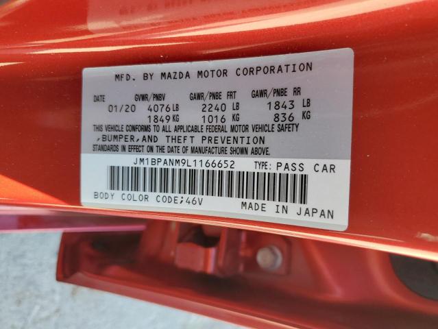 JM1BPANM9L1166652 - 2020 MAZDA 3 PREMIUM BURGUNDY photo 12