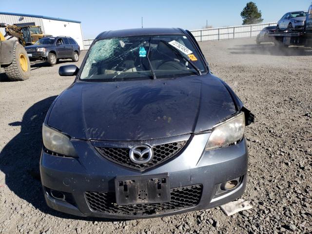 JM1BK32G491219324 - 2009 MAZDA 3 I GRAY photo 5