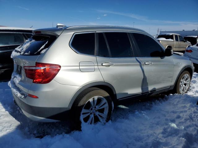 5UXWX7C50BL734546 - 2011 BMW X3 XDRIVE35I SILVER photo 3