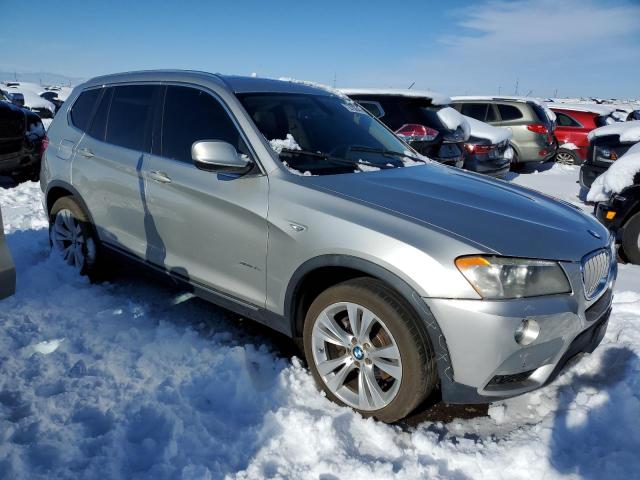 5UXWX7C50BL734546 - 2011 BMW X3 XDRIVE35I SILVER photo 4