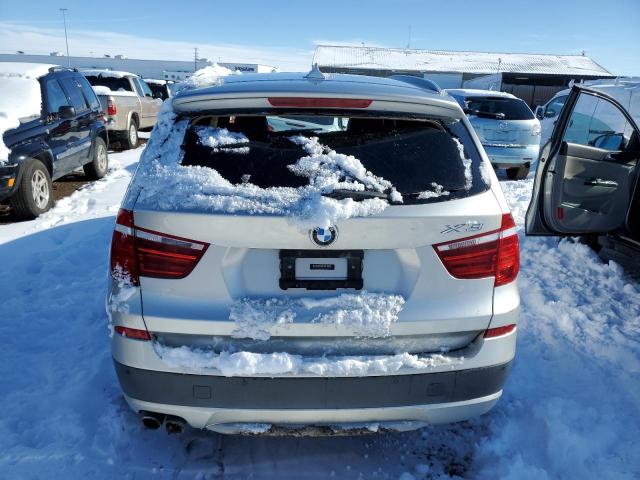 5UXWX7C50BL734546 - 2011 BMW X3 XDRIVE35I SILVER photo 6