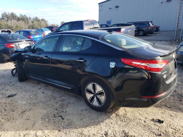 KNAGM4AD8D5051019 - 2013 KIA OPTIMA HYBRID BLACK photo 2