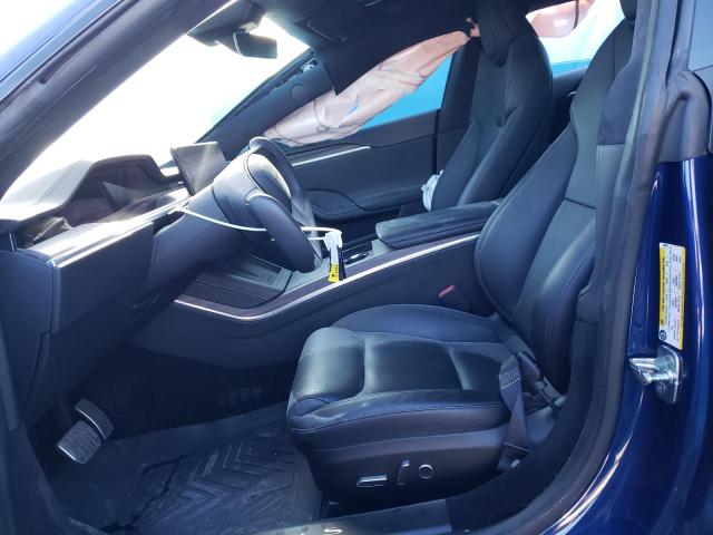 5YJSA1E54MF454078 - 2021 TESLA MODEL S ლურჯი ფოტო 7