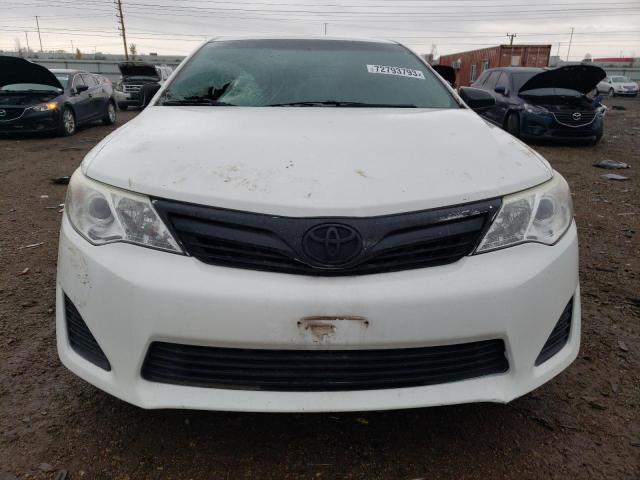 4T4BF1FK0ER417996 - 2014 TOYOTA CAMRY L WHITE photo 5