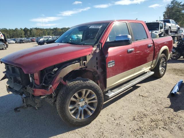 1C6RR7PTXES106299 - 2014 RAM 1500 LONGHORN BURGUNDY photo 1