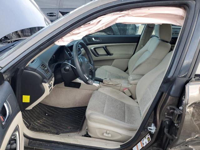 4S4BP61C687340526 - 2008 SUBARU OUTBACK 2.5I BROWN photo 7