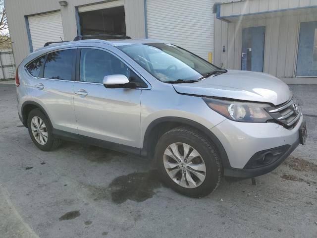 2HKRM4H75EH703284 - 2014 HONDA CR-V EXL SILVER photo 4