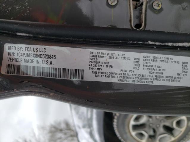 1C4PJMBX8ND523845 - 2022 JEEP CHEROKEE TRAILHAWK Boz foto 13