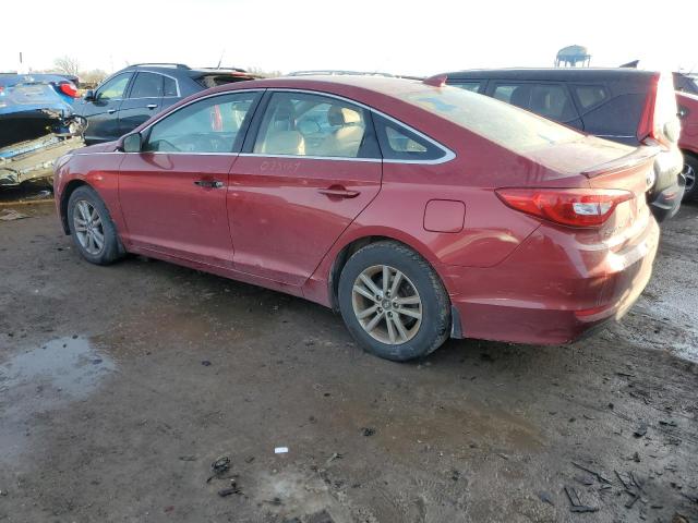 5NPE24AF1FH141326 - 2015 HYUNDAI SONATA SE RED photo 2