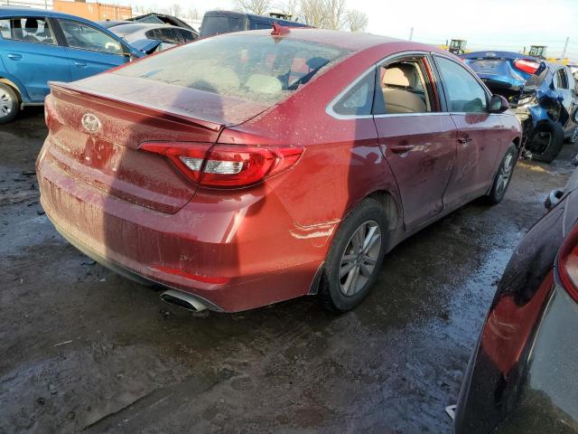 5NPE24AF1FH141326 - 2015 HYUNDAI SONATA SE RED photo 3