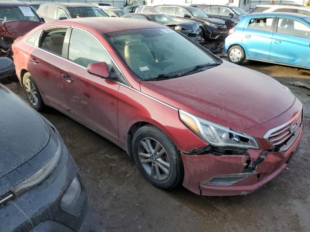 5NPE24AF1FH141326 - 2015 HYUNDAI SONATA SE RED photo 4