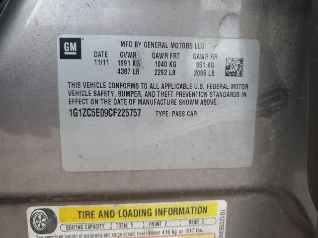 1G1ZC5E09CF225757 - 2012 CHEVROLET MALIBU 1LT 棕色 照片 12