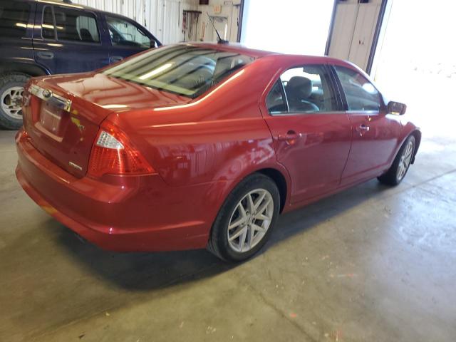 3FAHP0JG4BR157128 - 2011 FORD FUSION SEL RED photo 3