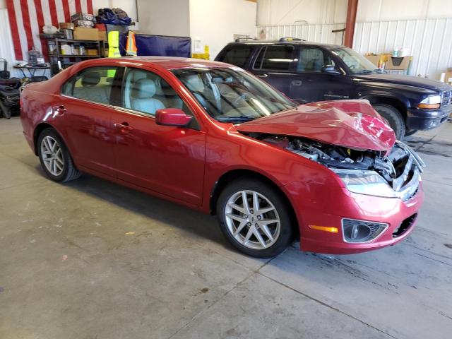 3FAHP0JG4BR157128 - 2011 FORD FUSION SEL RED photo 4