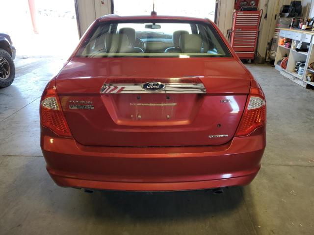 3FAHP0JG4BR157128 - 2011 FORD FUSION SEL RED photo 6