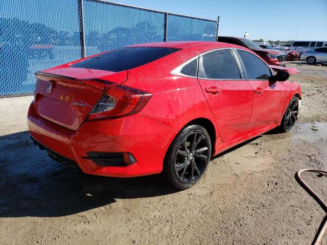 2HGFC2F8XKH593165 - 2019 HONDA CIVIC SPORT წითელი ფოტო 3