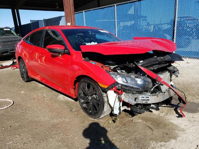 2HGFC2F8XKH593165 - 2019 HONDA CIVIC SPORT წითელი ფოტო 4