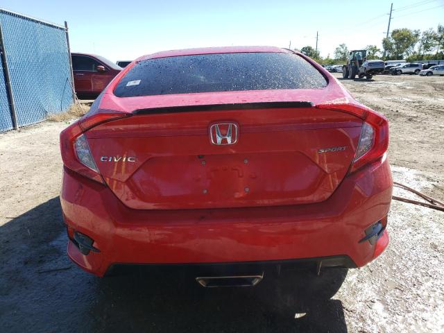 2HGFC2F8XKH593165 - 2019 HONDA CIVIC SPORT წითელი ფოტო 6