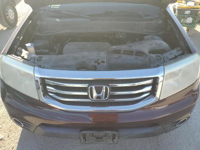 5FNYF3H66EB021858 - 2014 HONDA PILOT EXL BURGUNDY photo 12