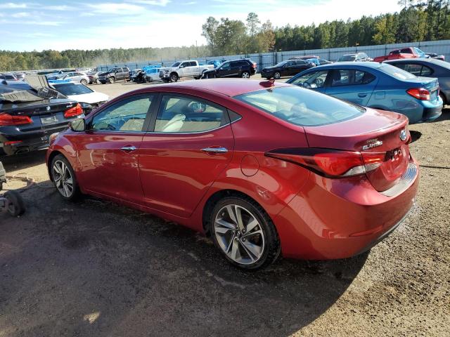 5NPDH4AE5FH625212 - 2015 HYUNDAI ELANTRA SE RED photo 2