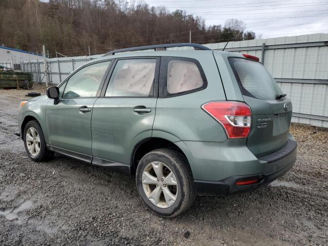 JF2SJABC1FH827326 - 2015 SUBARU FORESTER 2.5I GREEN photo 2