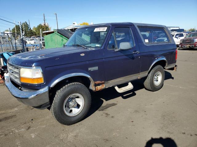 1FMEU15NXSLB19885 - 1995 FORD BRONCO U100 BLUE photo 1