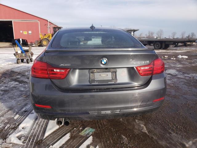 WBA4A7C59FD413144 - 2015 BMW 428 XI GRAN COUPE GRAY photo 6