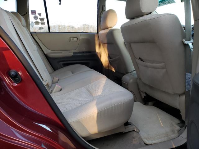 JTEHD21A750035485 - 2005 TOYOTA HIGHLANDER BURGUNDY photo 10