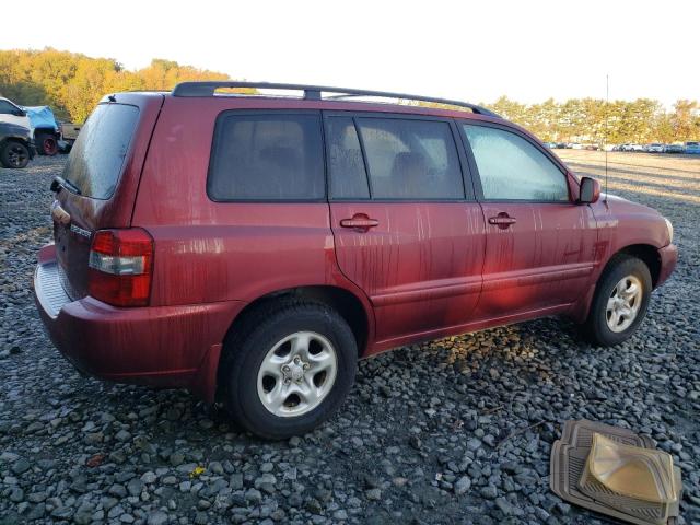 JTEHD21A750035485 - 2005 TOYOTA HIGHLANDER BURGUNDY photo 3