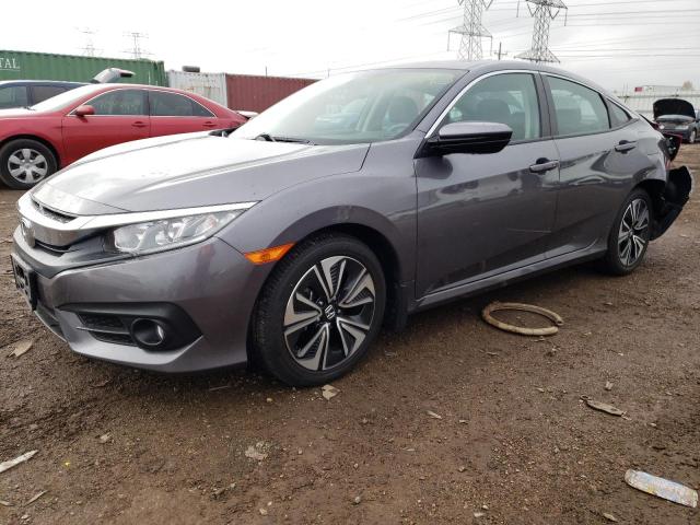 19XFC1F77JE002705 - 2018 HONDA CIVIC EXL GRAY photo 1