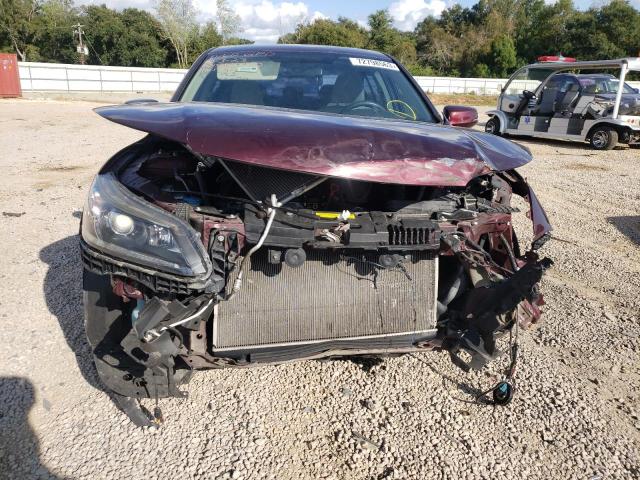 1HGCR2F79FA211463 - 2015 HONDA ACCORD EX BURGUNDY photo 5