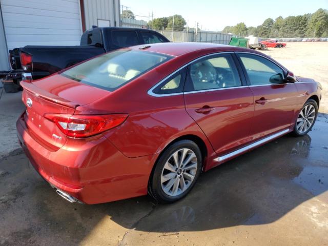 5NPE34AFXFH180641 - 2015 HYUNDAI SONATA SPORT RED photo 3