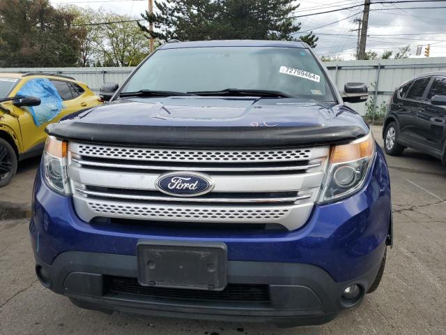 1FM5K8D89FGA51961 - 2015 FORD EXPLORER XLT BLUE photo 5