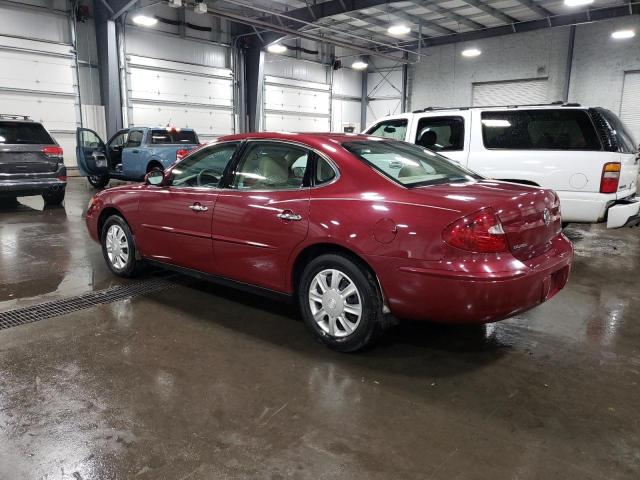 2G4WC532451234659 - 2005 BUICK LACROSSE CX RED photo 2