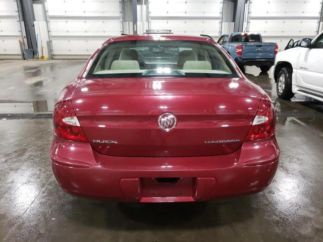 2G4WC532451234659 - 2005 BUICK LACROSSE CX RED photo 6