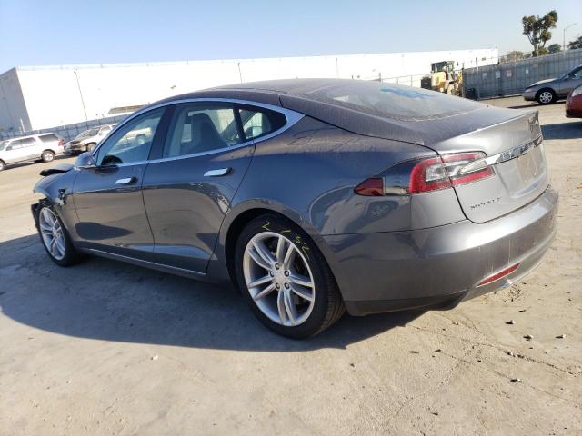 5YJSA1H16EFP37561 - 2014 TESLA MODEL S Մոխրագույն լուսանկար 2