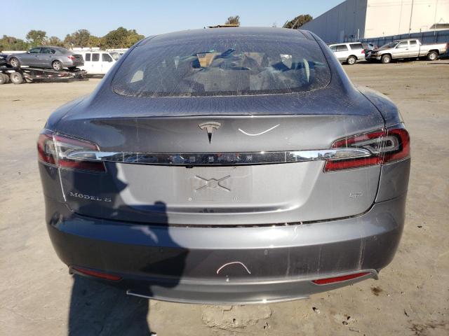 5YJSA1H16EFP37561 - 2014 TESLA MODEL S Մոխրագույն լուսանկար 6