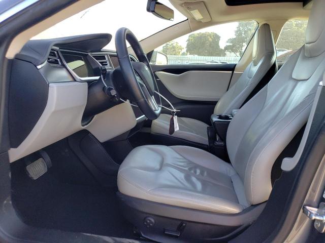 5YJSA1H16EFP37561 - 2014 TESLA MODEL S Մոխրագույն լուսանկար 7