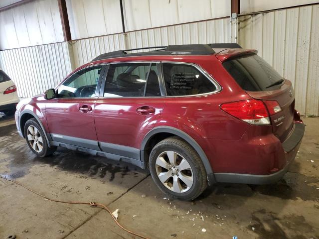 4S4BRBGC5B3324214 - 2011 SUBARU OUTBACK 2.5I PREMIUM MAROON photo 2