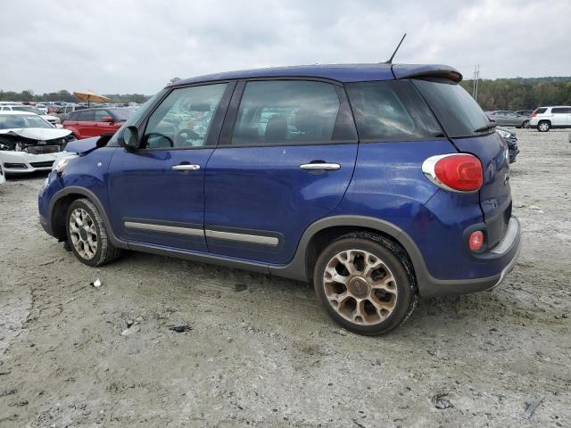 ZFBCFADH9FZ033894 - 2015 FIAT 500L TREKKING BLUE photo 2