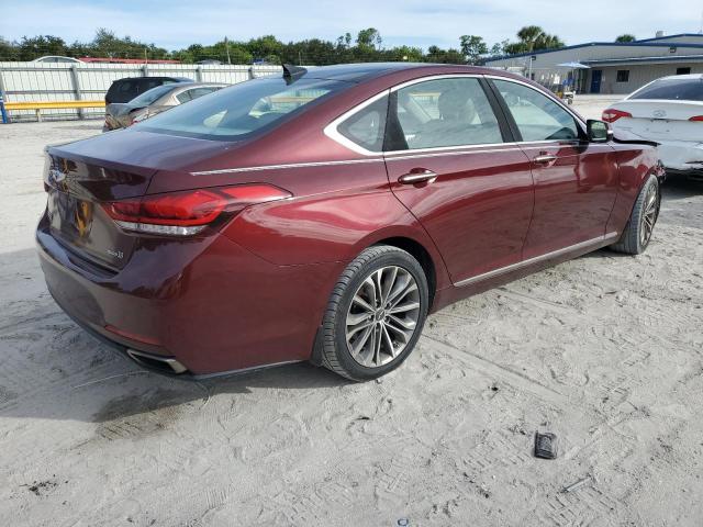 KMHGN4JE1FU020952 - 2015 HYUNDAI GENESIS 3.8L BURGUNDY photo 3