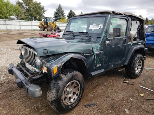 1J4FA29P62P720250 - 2002 JEEP WRANGLER / SE GREEN photo 1