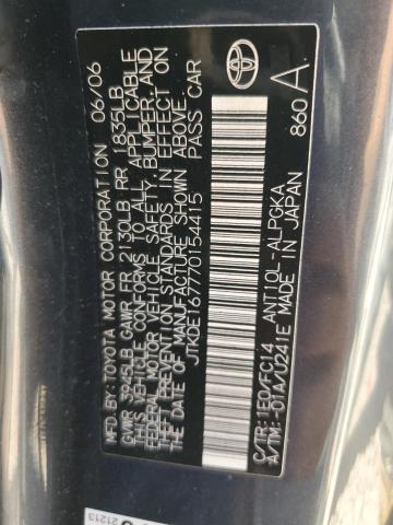 JTKDE167770154415 - 2007 TOYOTA SCION TC გრაფიტი ფოტო 13