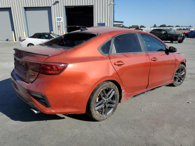 3KPF34AD7LE254911 - 2020 KIA FORTE GT LINE RED photo 3