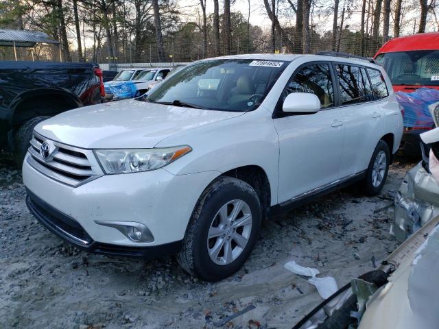 5TDZK3EHXBS046629 - 2011 TOYOTA HIGHLANDER BASE WHITE photo 1