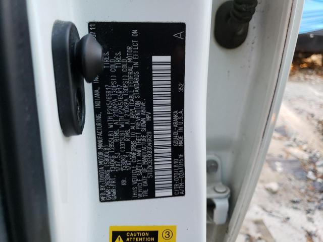 5TDZK3EHXBS046629 - 2011 TOYOTA HIGHLANDER BASE Blanc photo 13