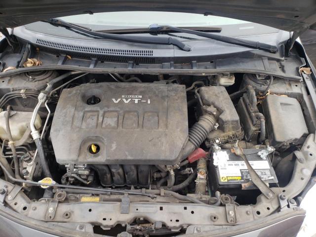 1NXBU4EE9AZ196731 - 2010 TOYOTA COROLLA BASE GRAY photo 11