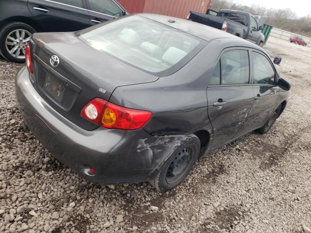 1NXBU4EE9AZ196731 - 2010 TOYOTA COROLLA BASE GRAY photo 3